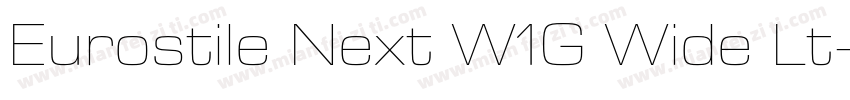 Eurostile Next W1G Wide Lt字体转换